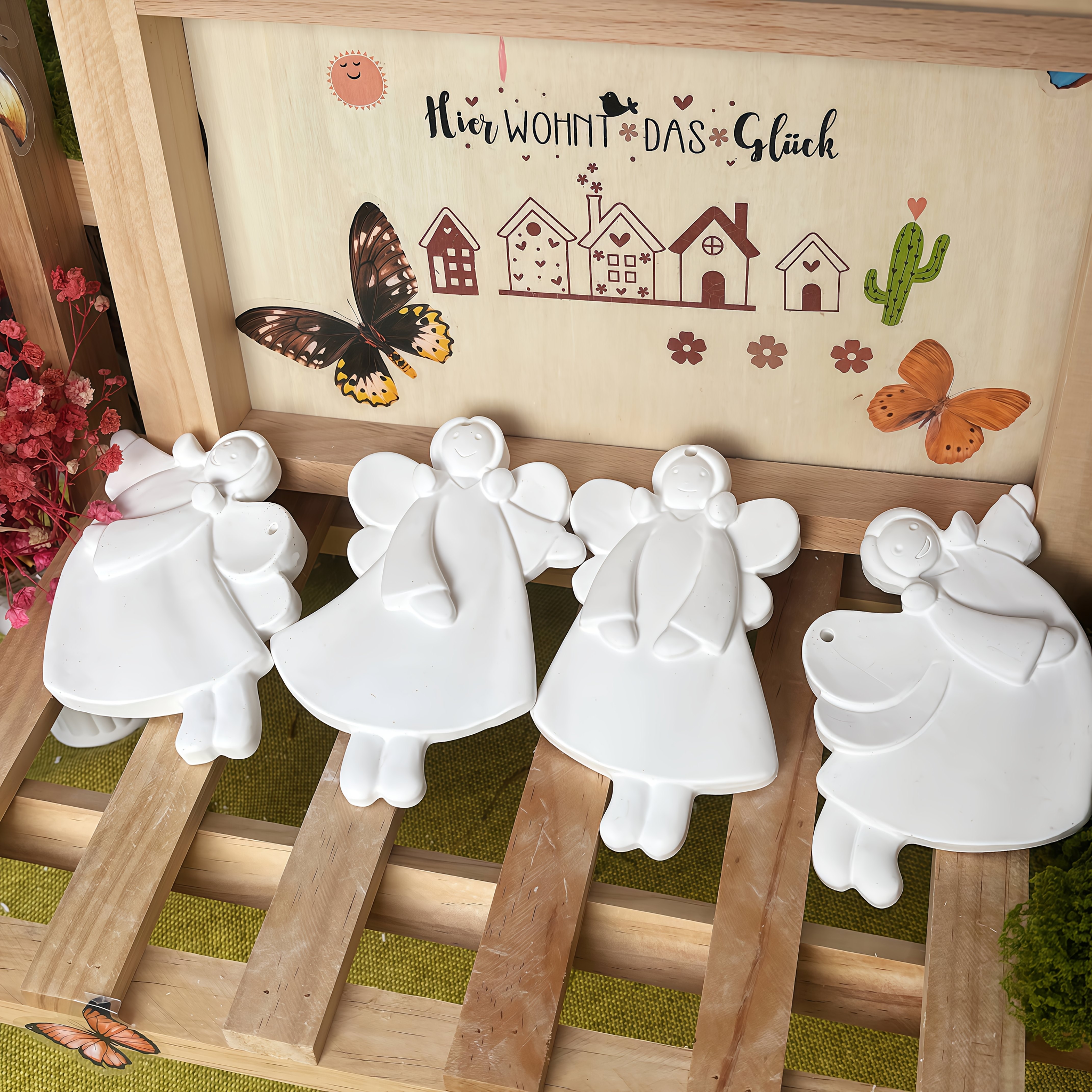 Resin Craft Ideas - 4pcs Angel Pendant Mold, Resin Silicone