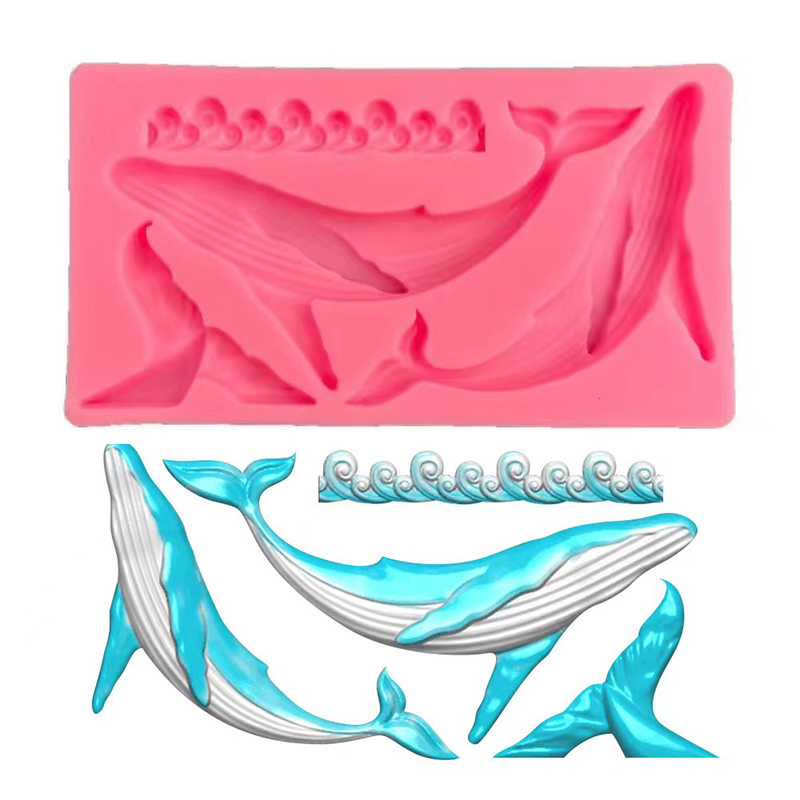 Resin Ocean Wave Mold - Whale Silicone Mold DIY Whale Sea