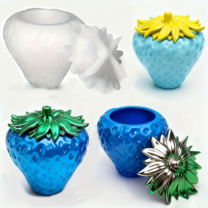 Resin Craft Ideas - 1 piece of strawberry can resin