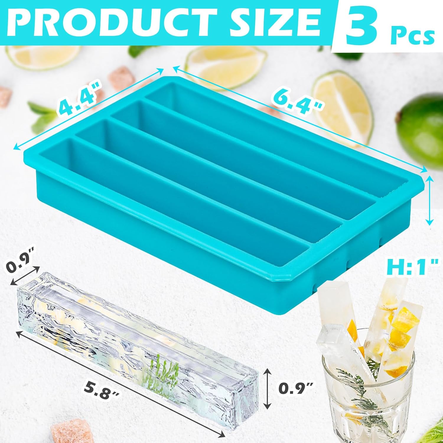Long Ice Cube Sticks Mold for  - Silicone Mold Tray ulasan dan harga