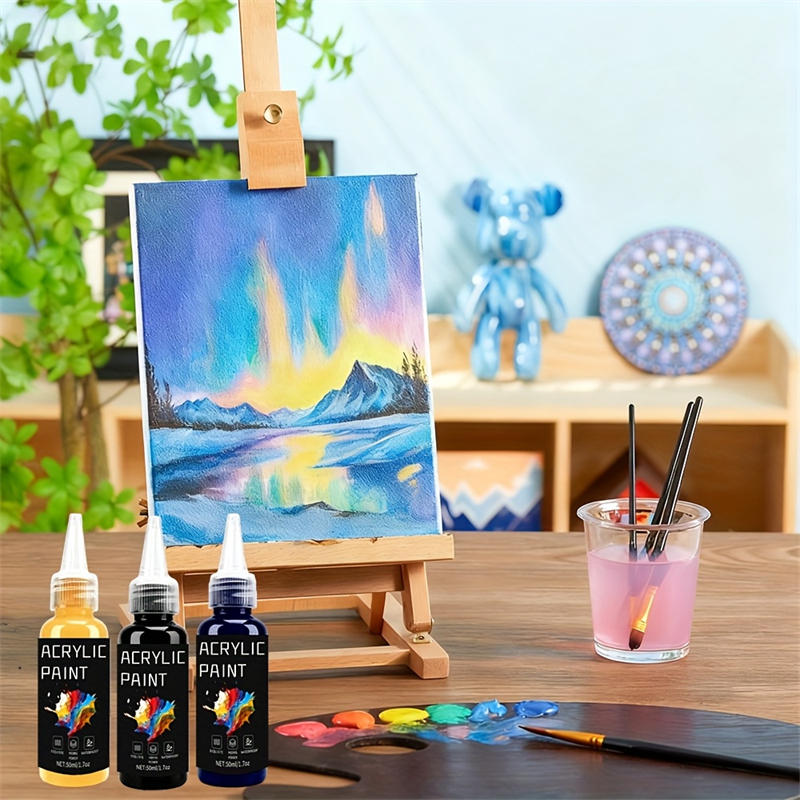 Acrylic Paint Set 6 Colors 50m - Resin Pigment Set ulasan dan harga