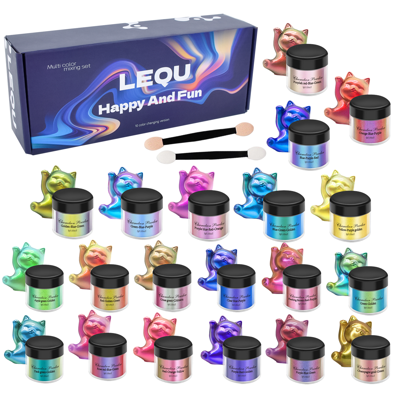 1 Set Chameleon Powder Nail Ch - Resin Glitter Pack ulasan dan harga