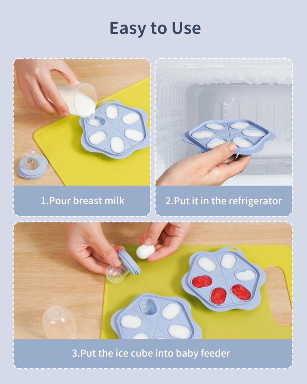 Silicone Baby Fruit Food Feede - Silicone Mold Tray ulasan dan harga