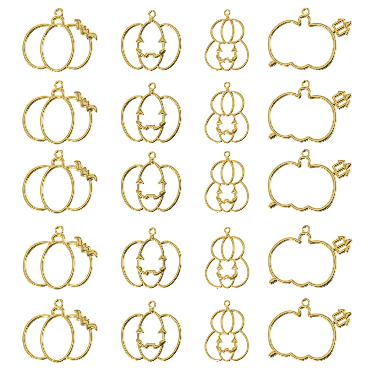 20Pcs DIY Pumpkin Resin Pendan - Resin Crafts Diy ulasan dan harga
