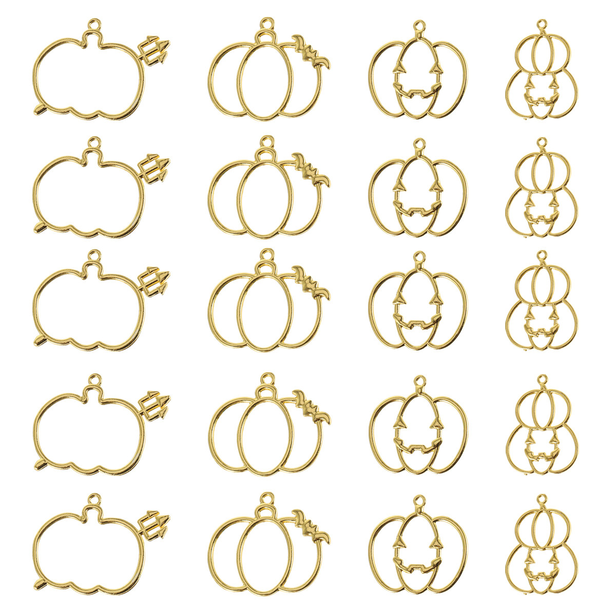 20Pcs DIY Pumpkin Resin Pendan - Resin Crafts Diy ulasan dan harga
