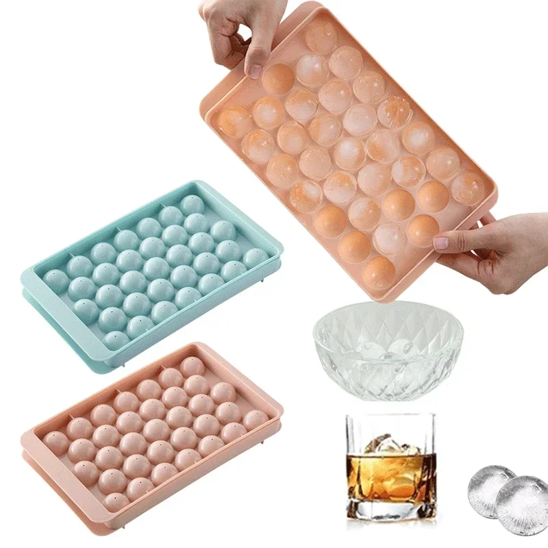 Round Ice Cube Tray Creative H - Coaster Mold Round ulasan dan harga