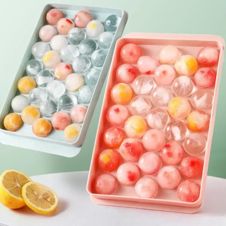 Round Ice Cube Tray Creative H - Coaster Mold Round ulasan dan harga