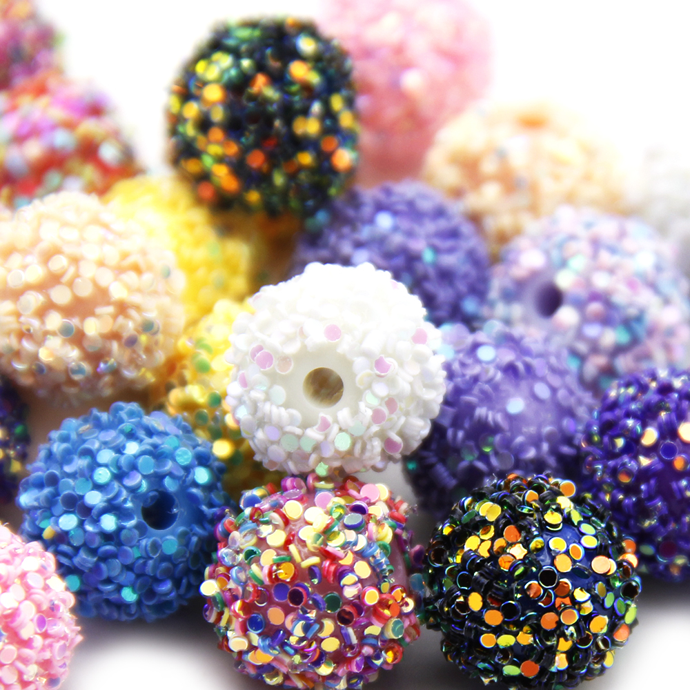 5pcs/pack Glitter Resin Beads, - Resin Glitter Pack ulasan dan harga