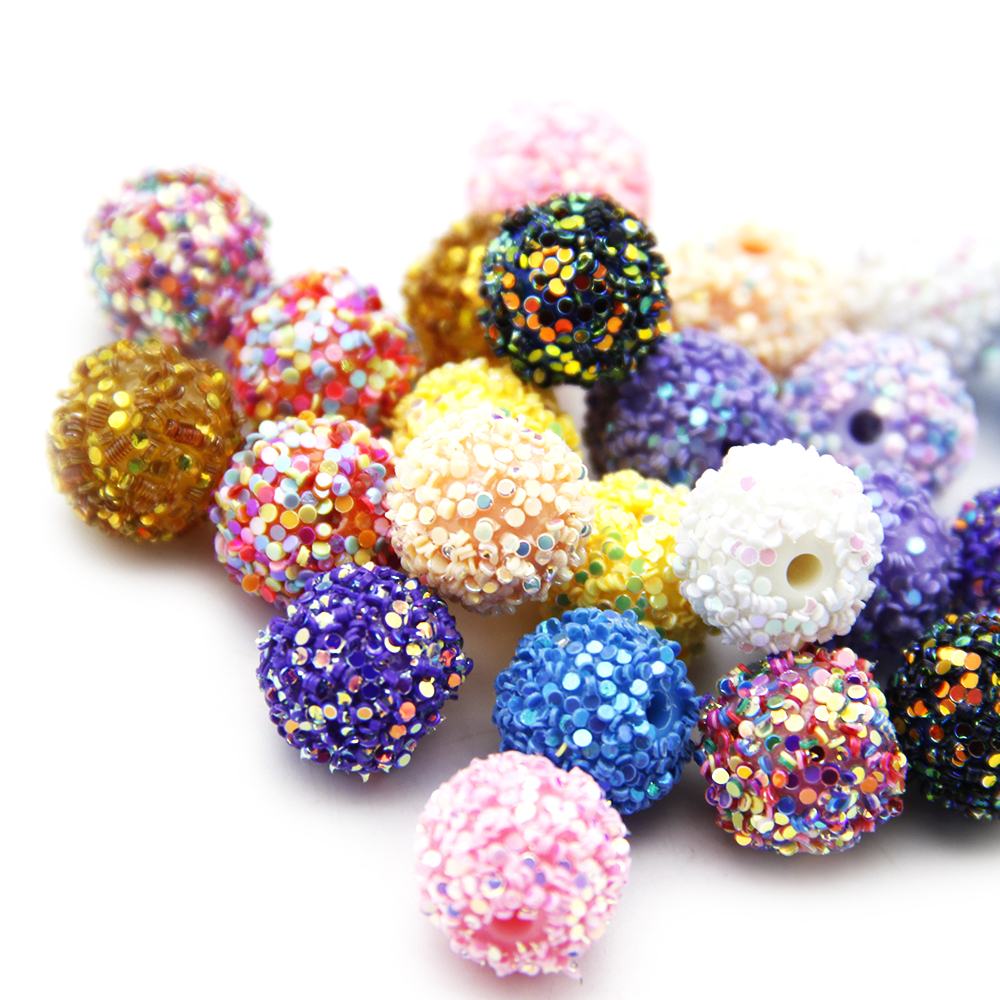 5pcs/pack Glitter Resin Beads, - Resin Glitter Pack ulasan dan harga