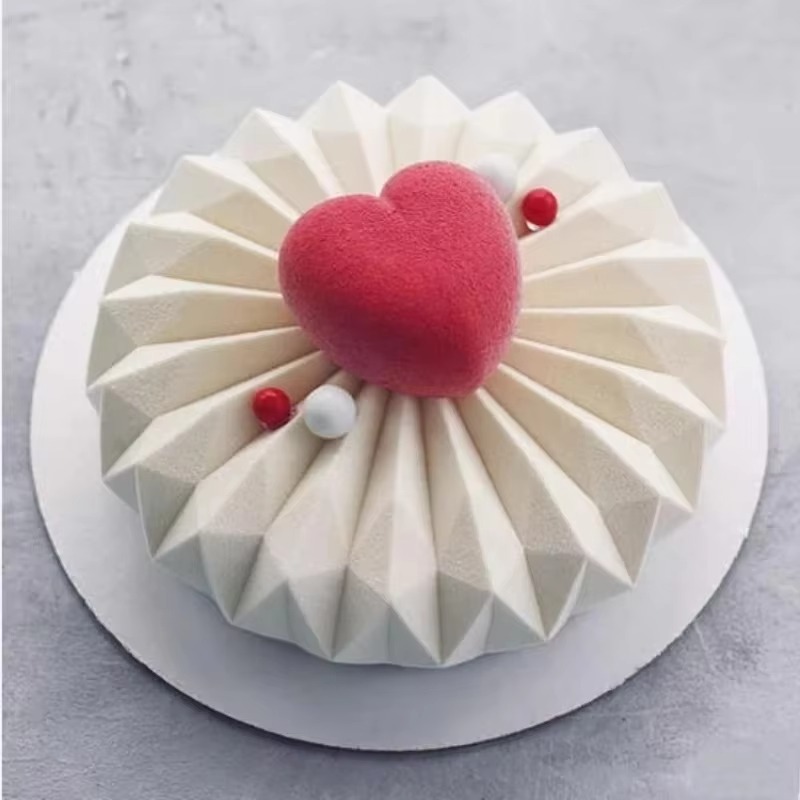 3D Round French Mousse Cake Si - Coaster Mold Round ulasan dan harga