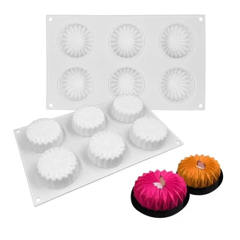 3D Round French Mousse Cake Si - Coaster Mold Round ulasan dan harga