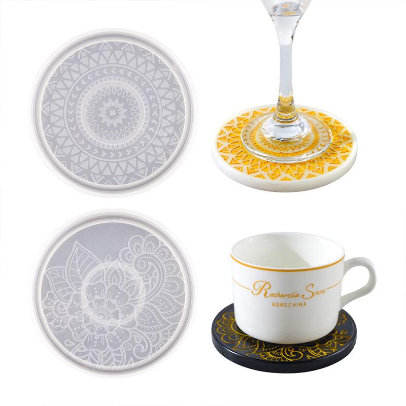 Flower Coaster Silicone Mold E - Coaster Mold Round ulasan dan harga