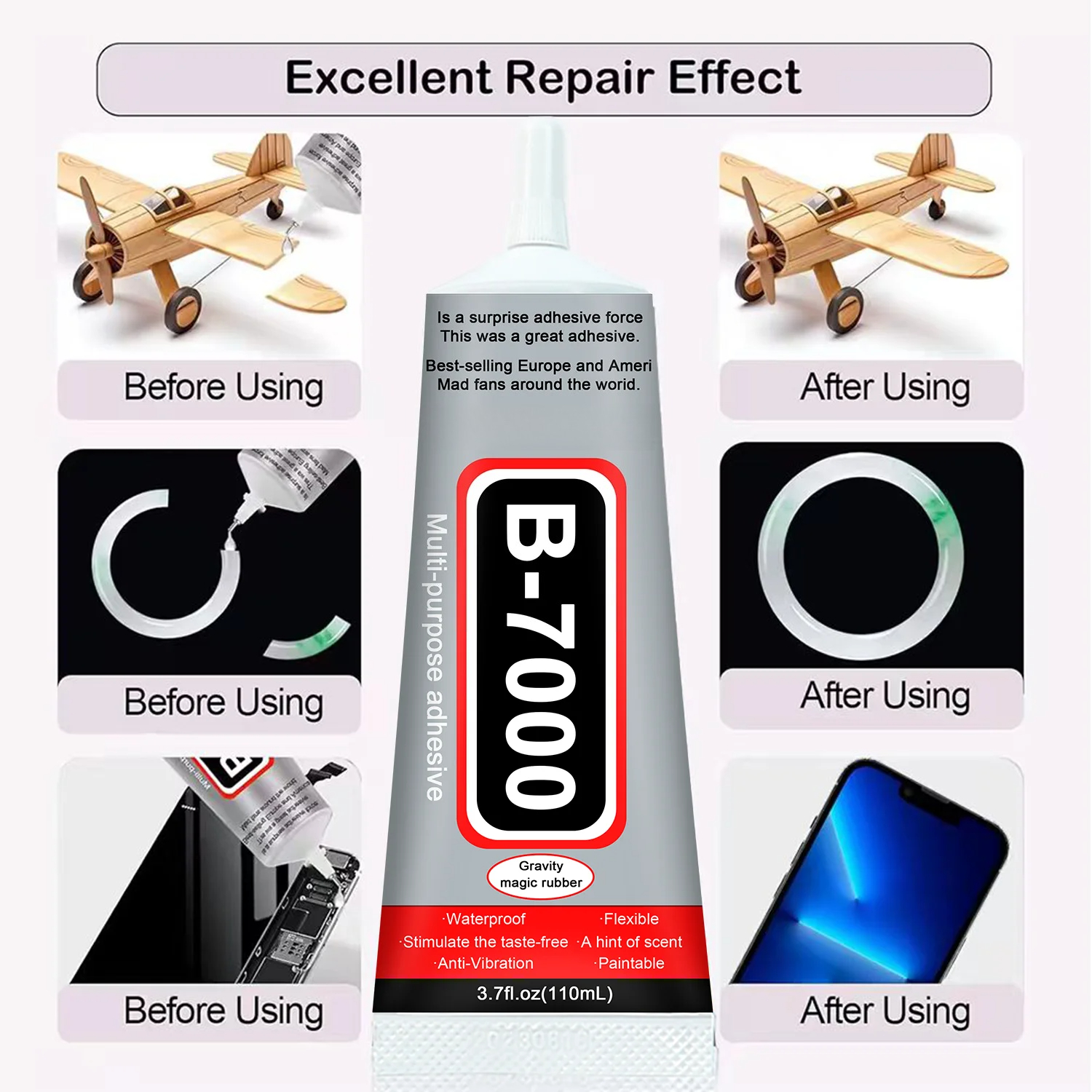 1-10Pcs B-7000 Super Glue Lool - Resin Crafts ulasan dan harga