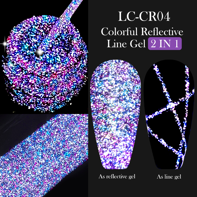 LILYCUTE 6Pcs/Set 5ml Reflecti - Resin Glitter Pack ulasan dan harga