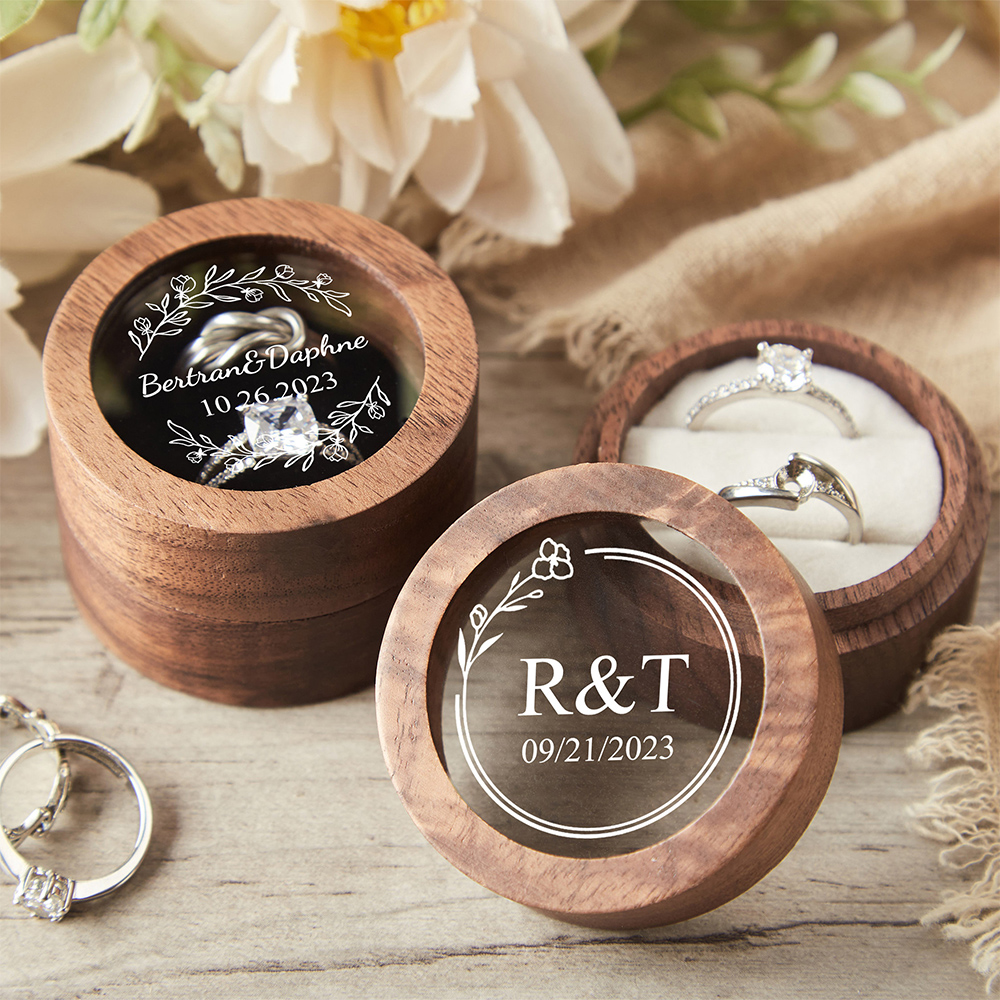 Personalized Wooden Wedding Ri - Wood Ring Blank ulasan dan harga