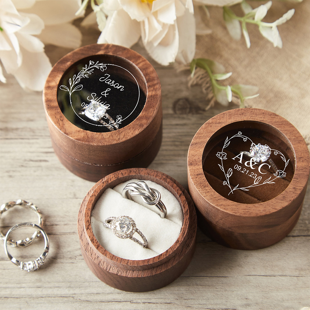 Personalized Wooden Wedding Ri - Wood Ring Blank ulasan dan harga