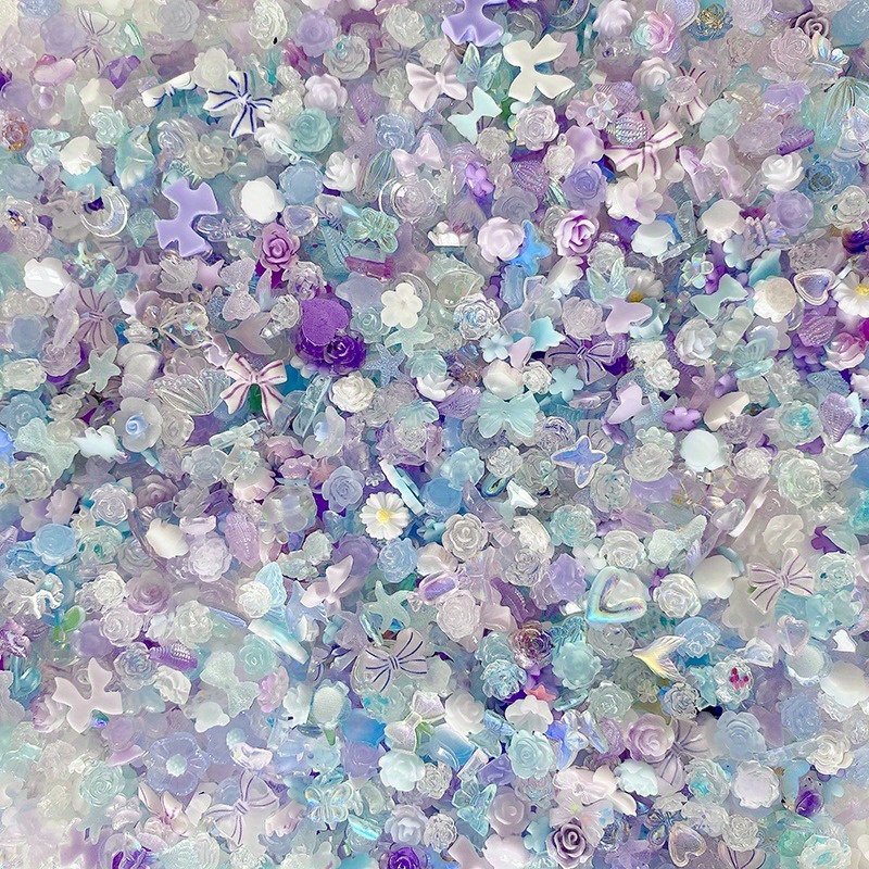 50pcs/pack Luminous Light Resi - Resin Glitter Pack ulasan dan harga