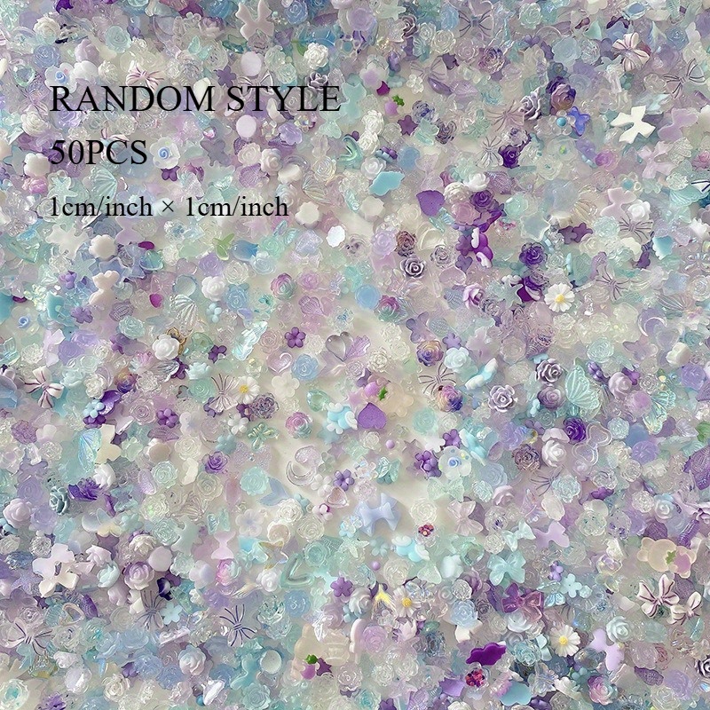 50pcs/pack Luminous Light Resi - Resin Glitter Pack ulasan dan harga