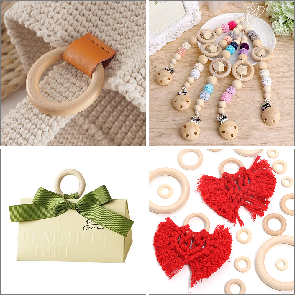 Unfinished Solid Wooden Rings  - Wood Ring Blank ulasan dan harga