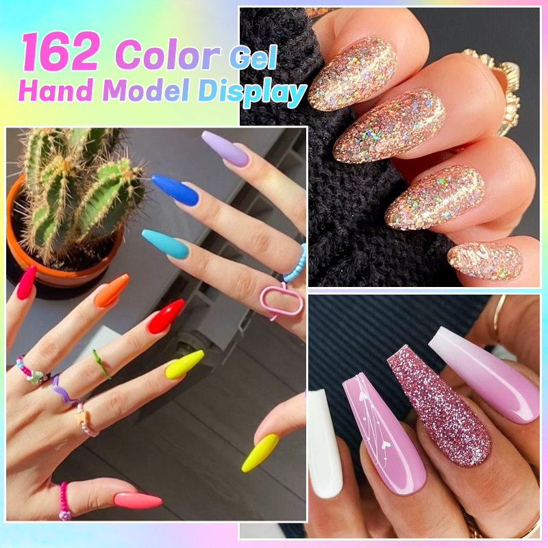 6Pcs/Set 10ML Gel Nail Polish  - Resin Glitter Pack ulasan dan harga