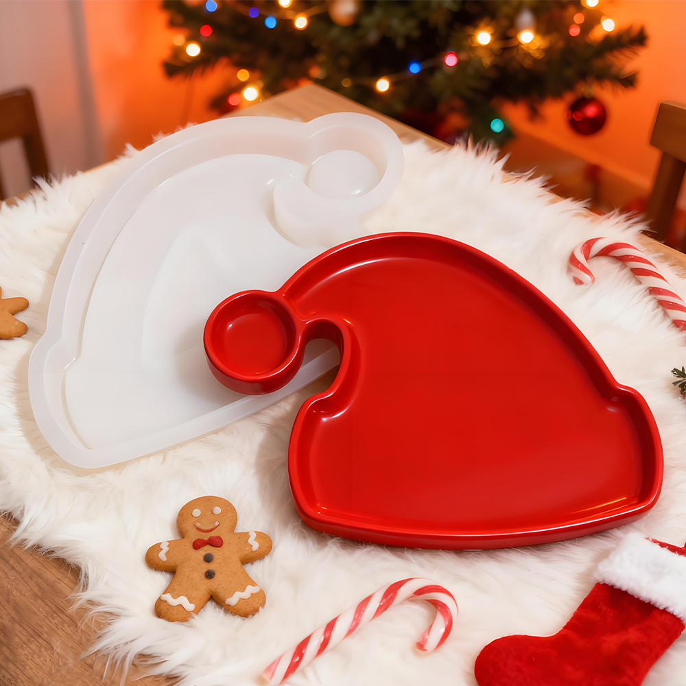 S0246 Christmas Tree Santa Hat - Serving Tray Mold ulasan dan harga