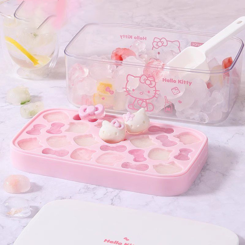 Anime Pink 3D Pink Hello Kitty - Silicone Mold Tray ulasan dan harga
