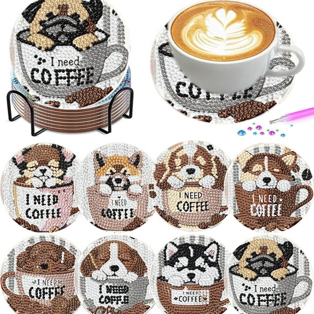 8 pieces/set of diamond painti - Resin Craft Kit ulasan dan harga