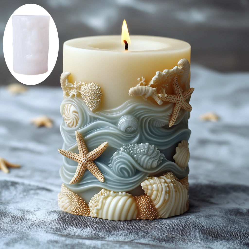 DIY Ocean style relief cylindr - Resin Ocean Wave Mold ulasan dan harga