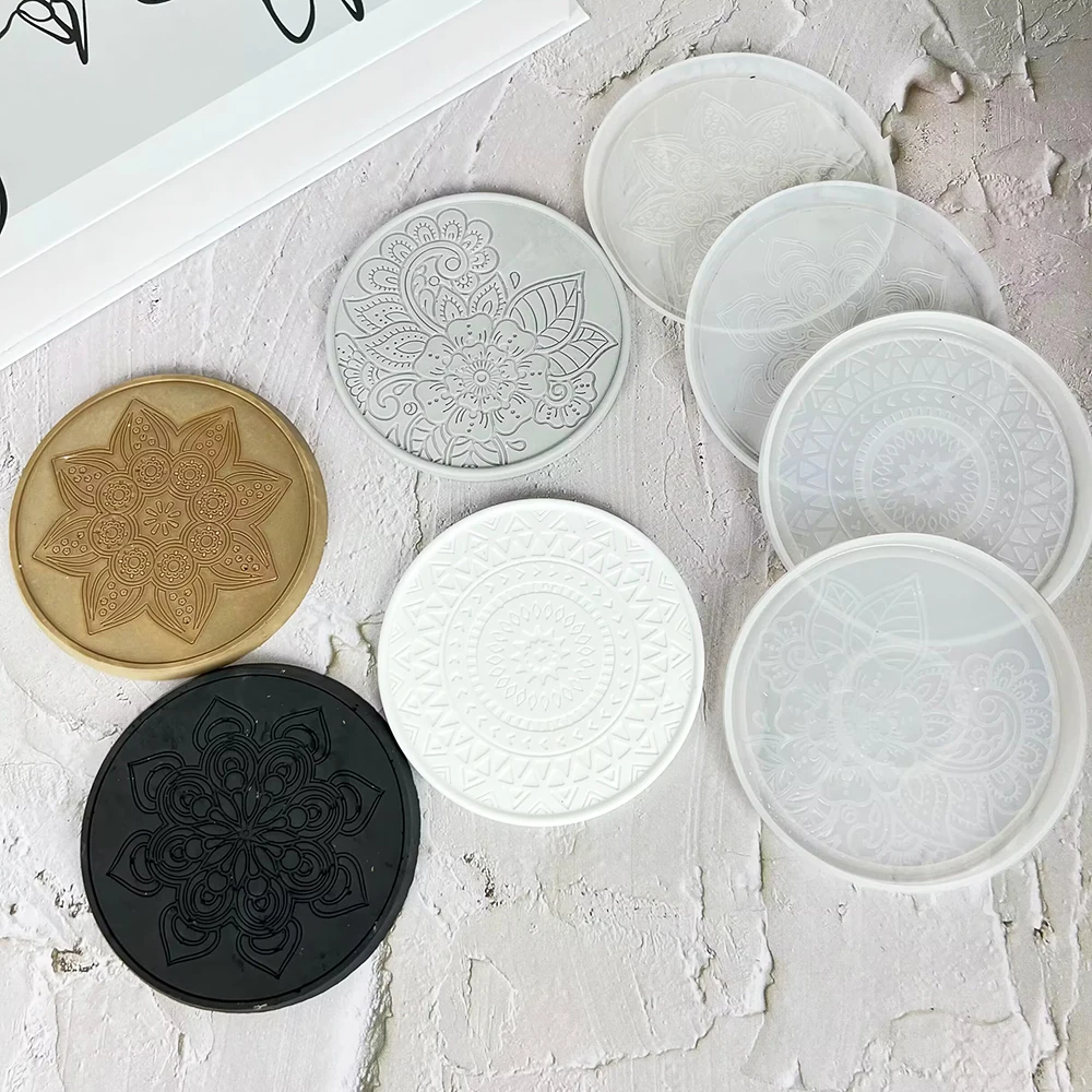Mandala Round Coaster Resin Si - Serving Tray Mold ulasan dan harga