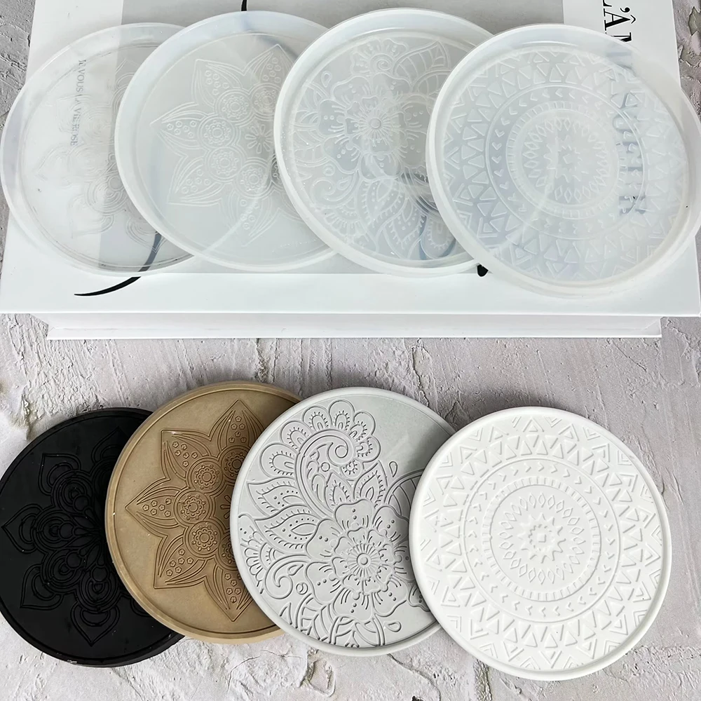 Mandala Round Coaster Resin Si - Serving Tray Mold ulasan dan harga