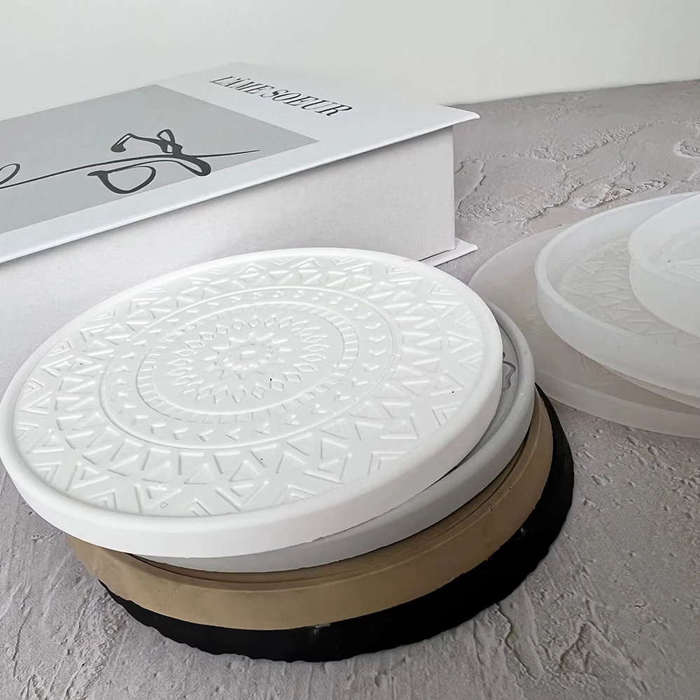 Mandala Round Coaster Resin Si - Serving Tray Mold ulasan dan harga