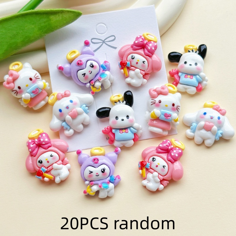 20PCS Resin Cartoon Angel DIY  - Resin Craft Ideas ulasan dan harga
