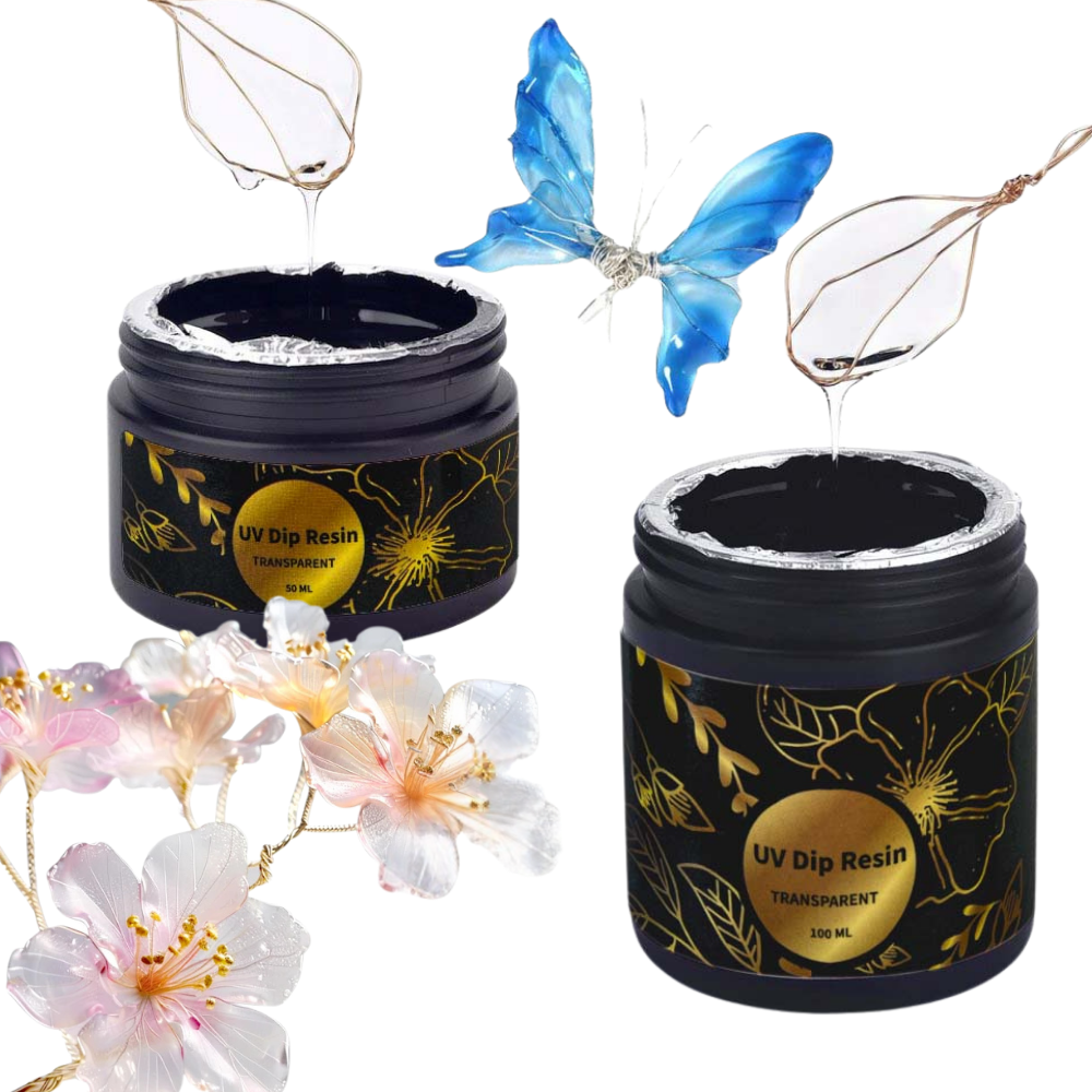 UV DIP Resin Glue Set 50/100ml - Flower Preservation Resin ulasan dan harga