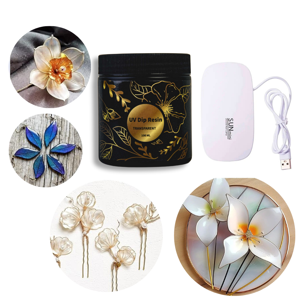 UV DIP Resin Glue Set 50/100ml - Flower Preservation Resin ulasan dan harga