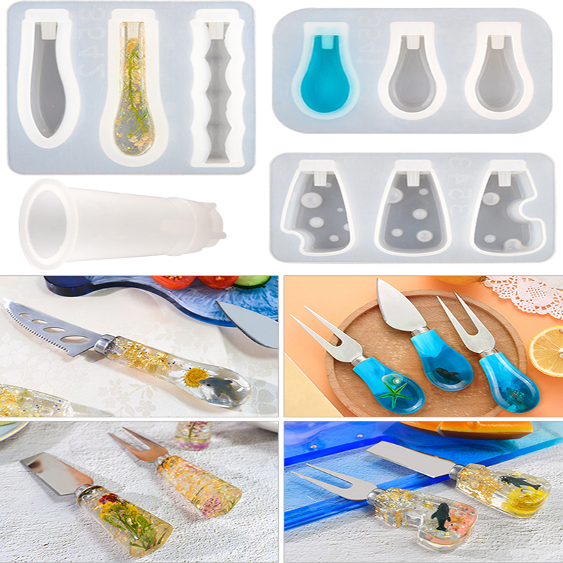 DM379 Knife And Fork Handle Re - Flower Preservation Resin ulasan dan harga