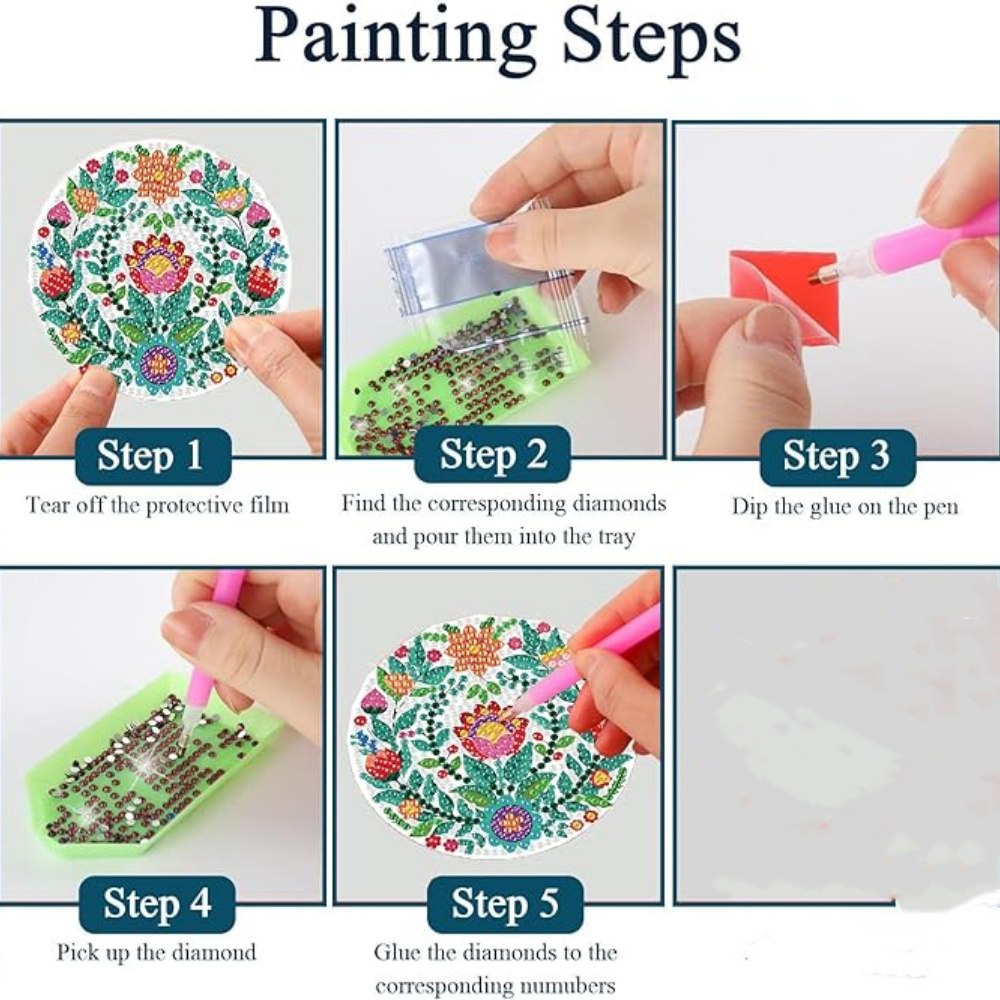 8-piece set/Diamond painting c - Resin Craft Kit ulasan dan harga