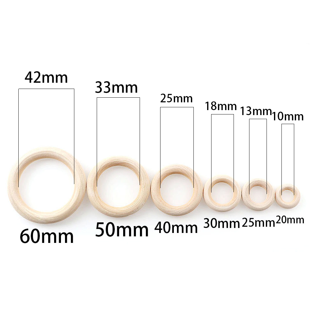Unfinished Wooden Rings 20-60m - Wood Ring Blank ulasan dan harga