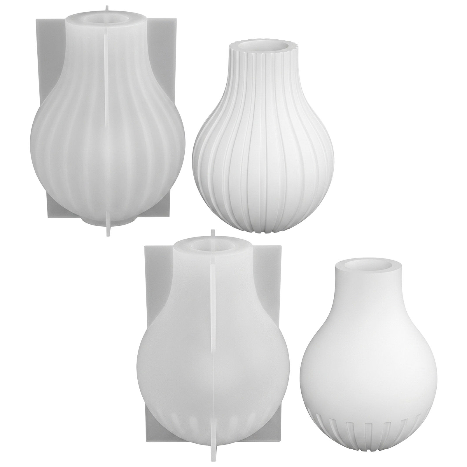 Silicone Vase Mold with Stripe - Resin Craft Ideas ulasan dan harga