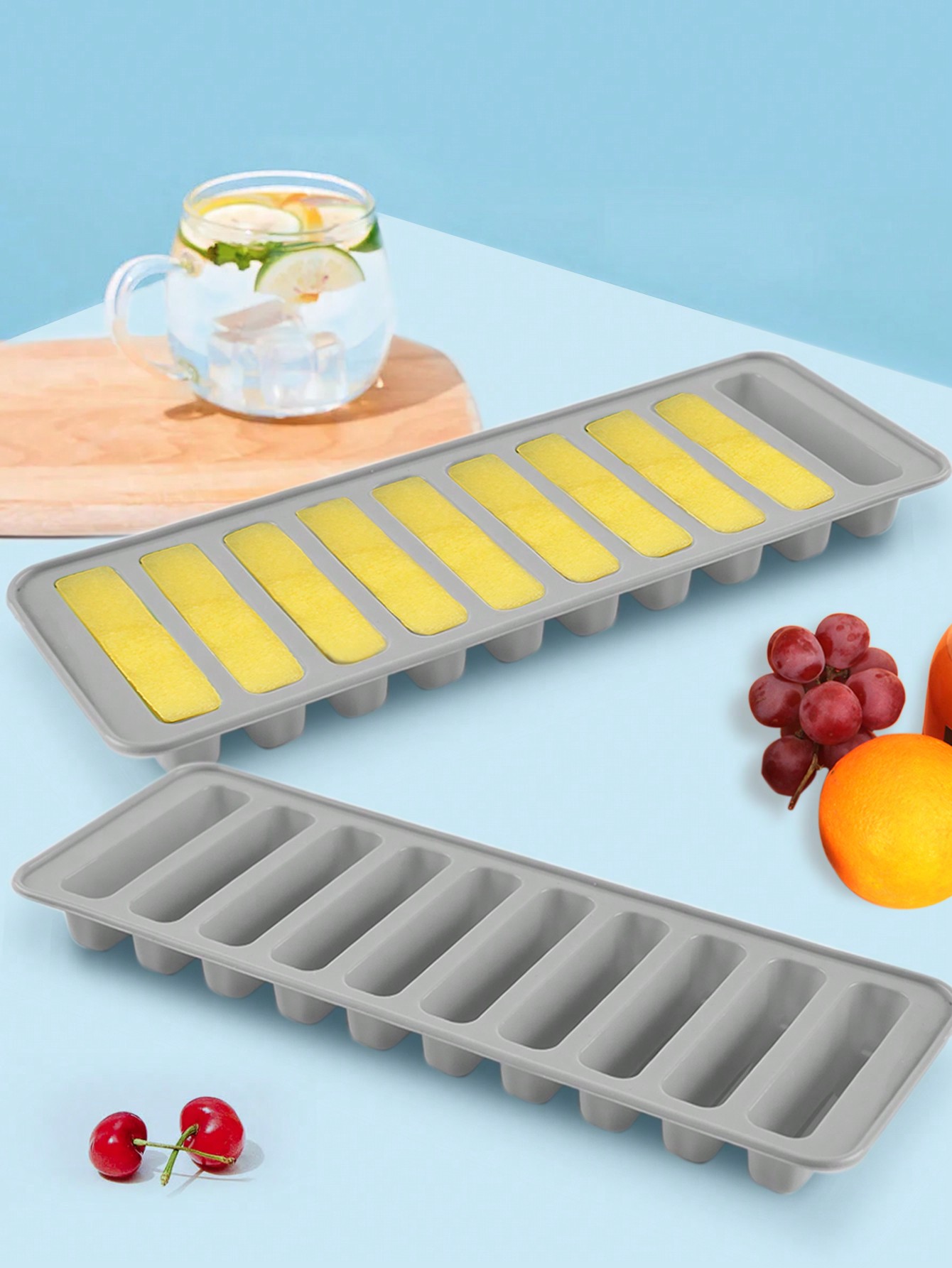 1pc Multi-grid Ice Cube Mold,  - Silicone Mold Tray ulasan dan harga