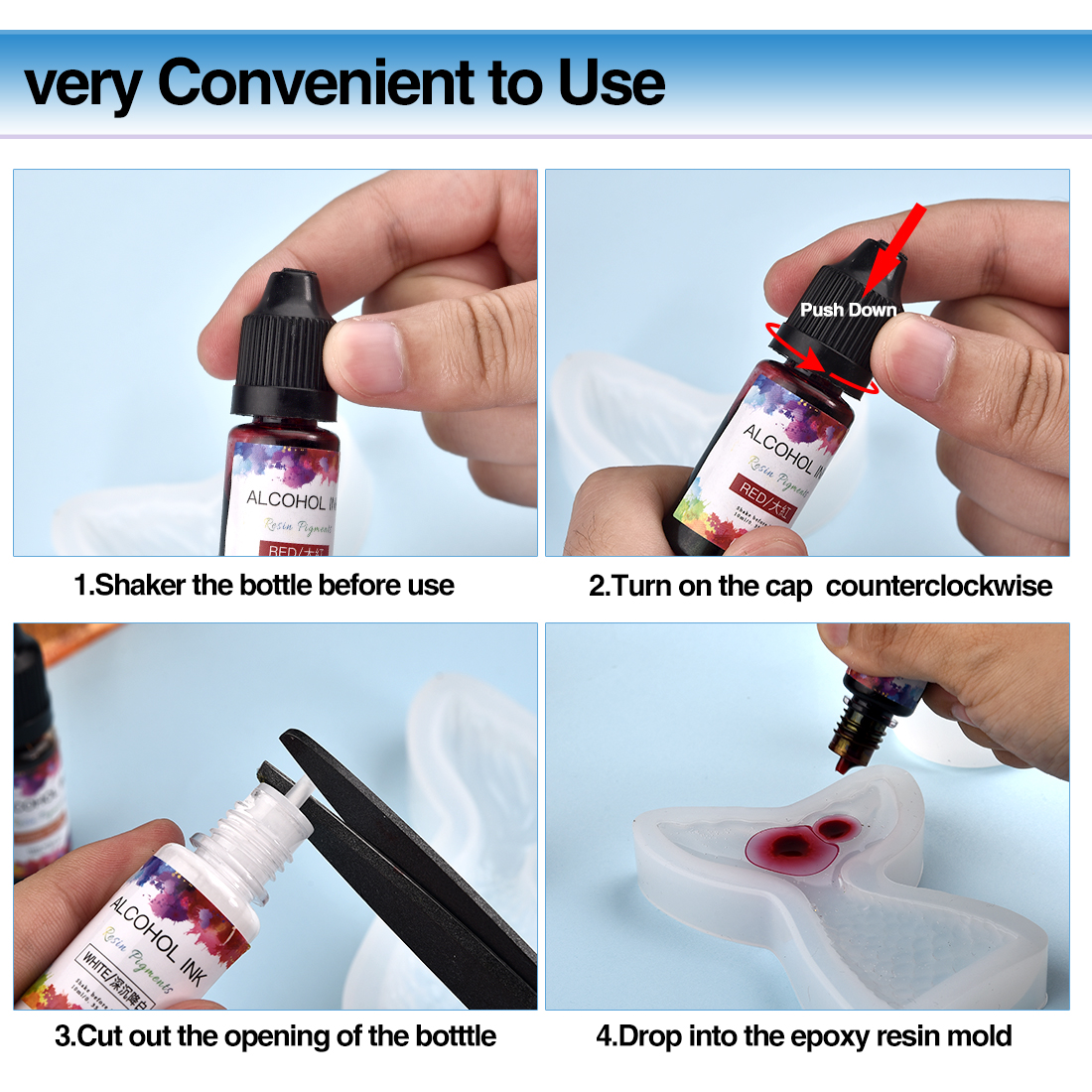 10ML Art Ink Alcohol Resin Pig - Resin Dye Alcohol ulasan dan harga