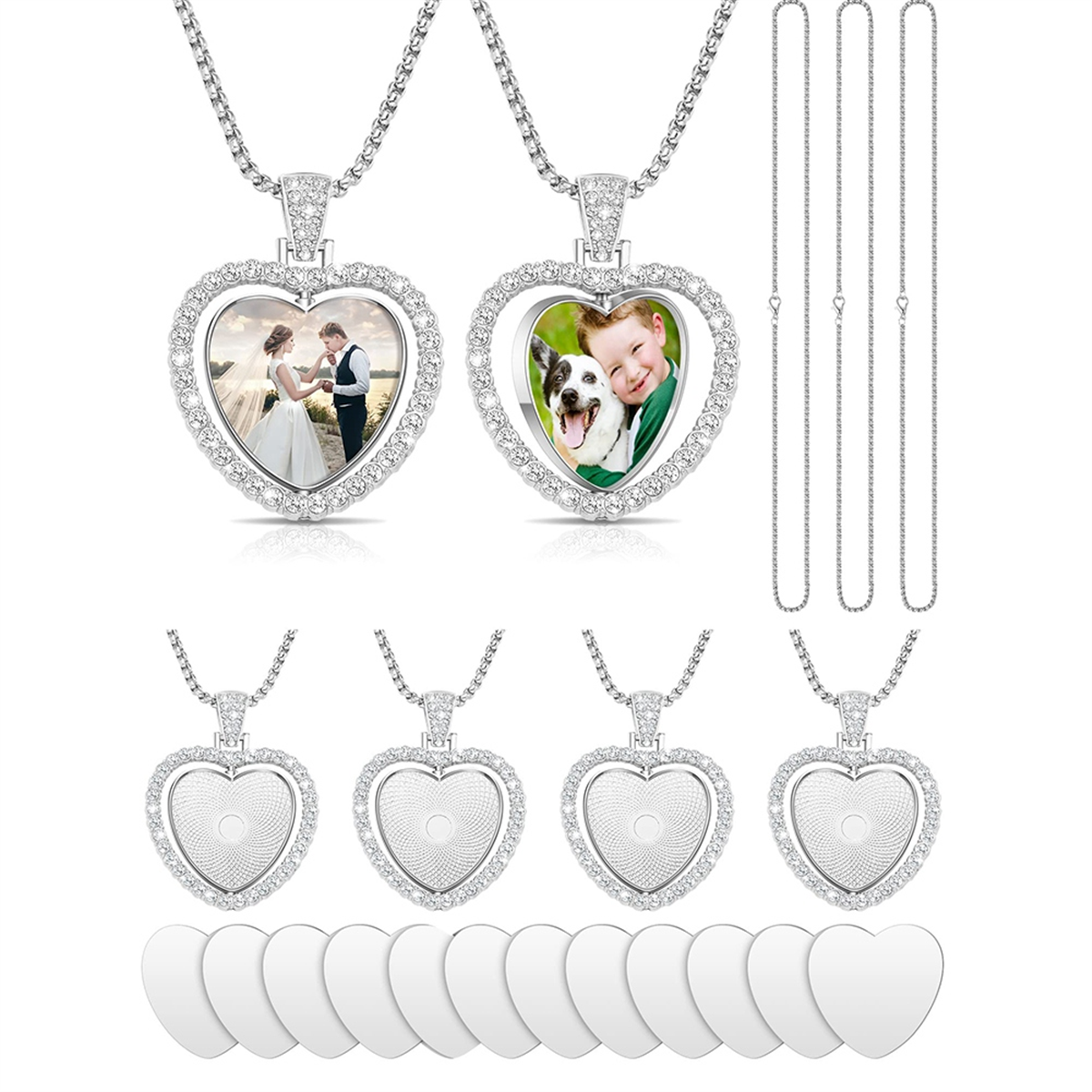 24Pcs Sublimation Rhinestone T - Bezels Set Pendant ulasan dan harga