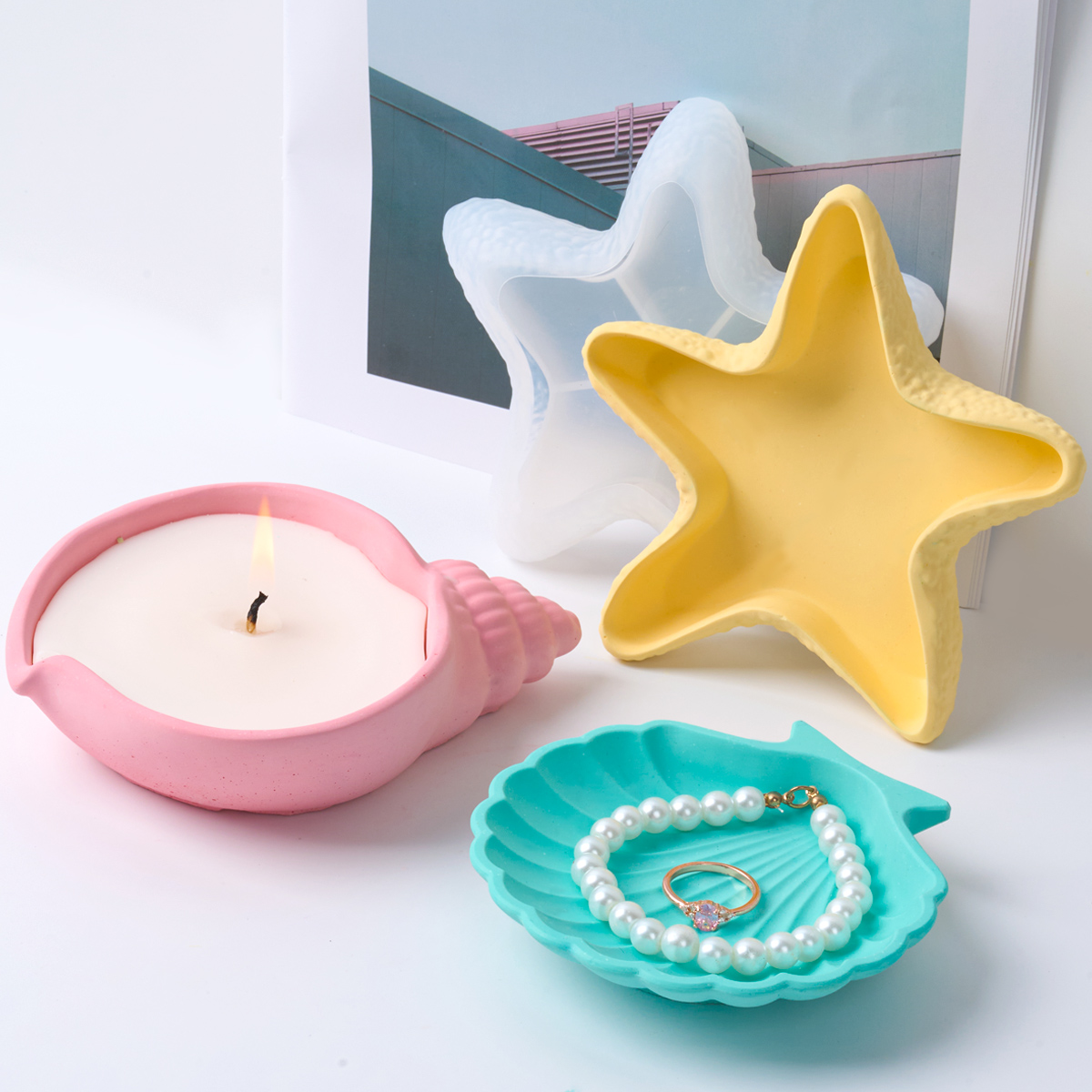 DIY Concrete Starfish Starage  - Serving Tray Mold ulasan dan harga