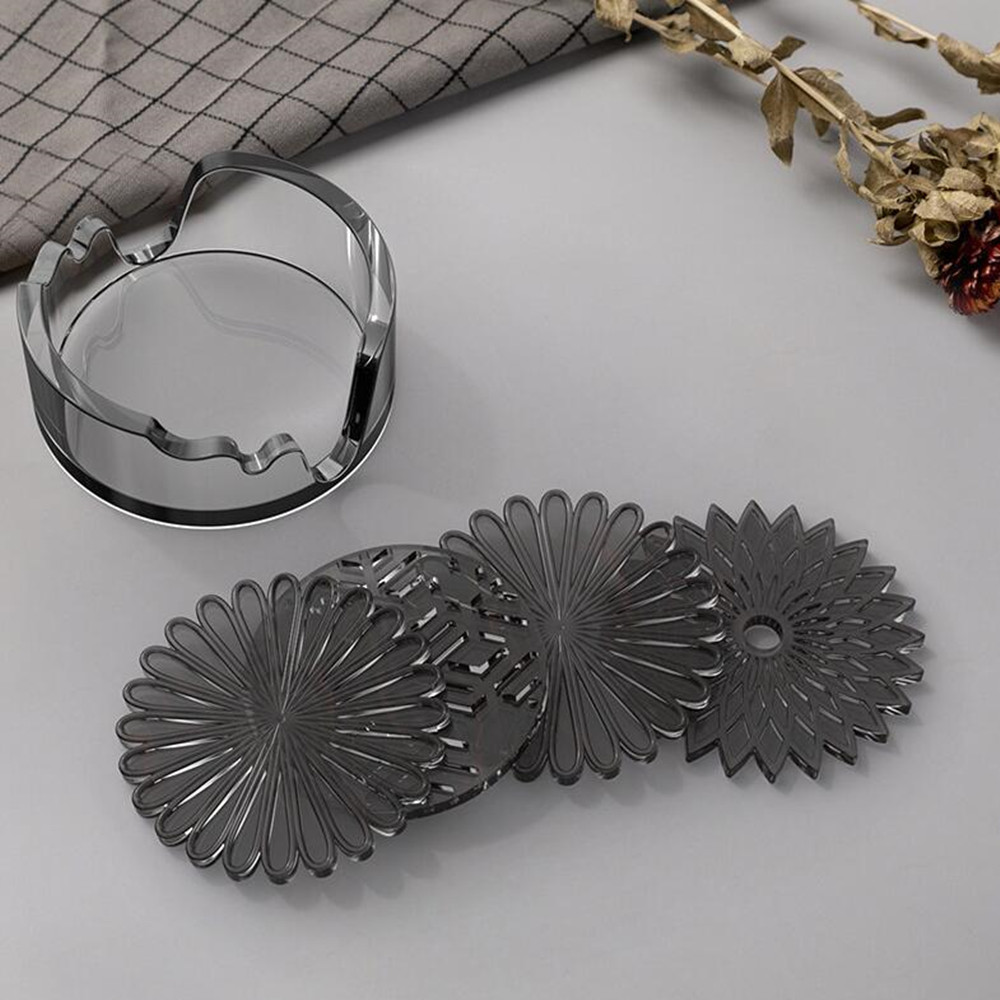 1Pcs Round Coaster Resin Silic - Coaster Mold Round ulasan dan harga