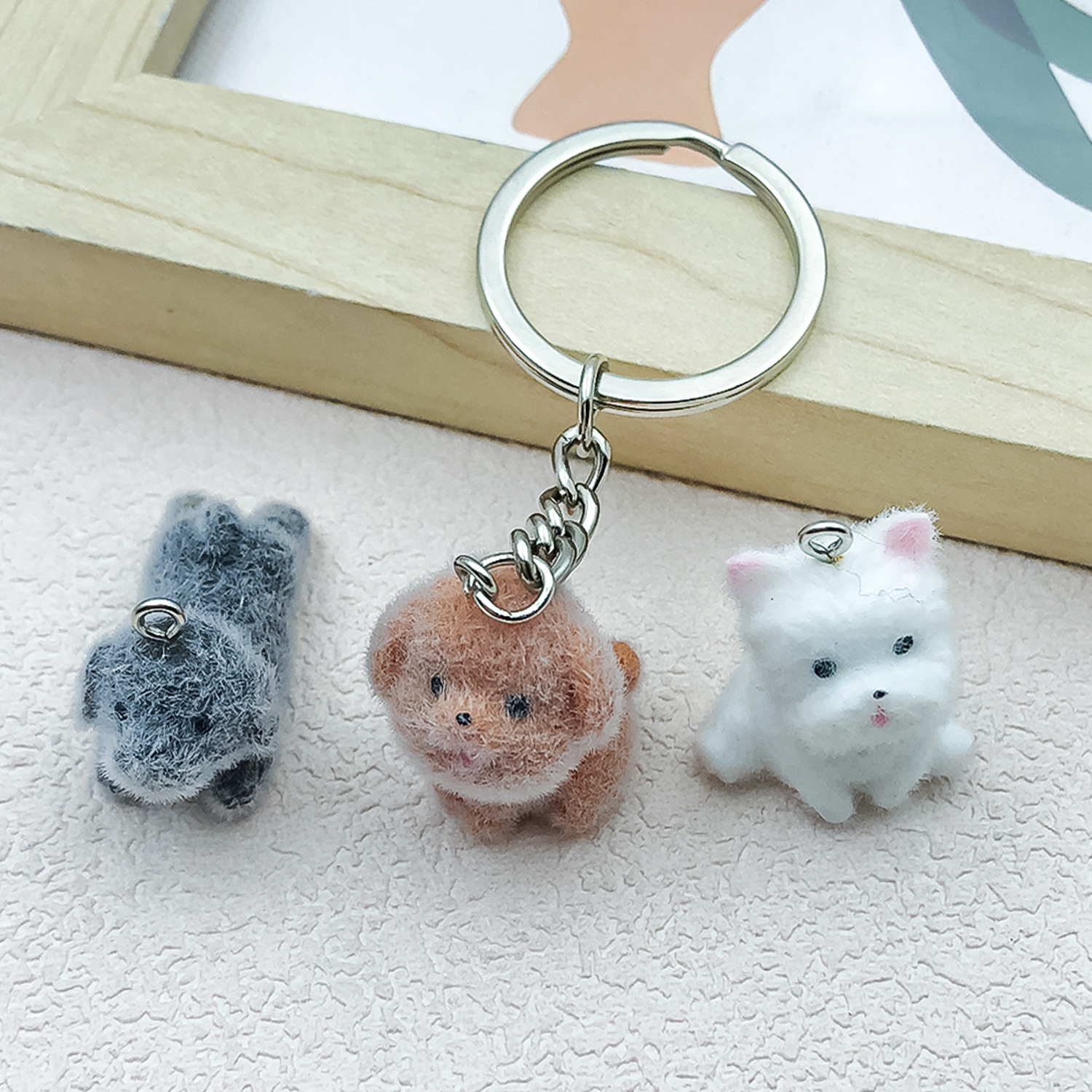 5pcs&1pc Flocked Resin Animal  - Resin Craft Kit ulasan dan harga
