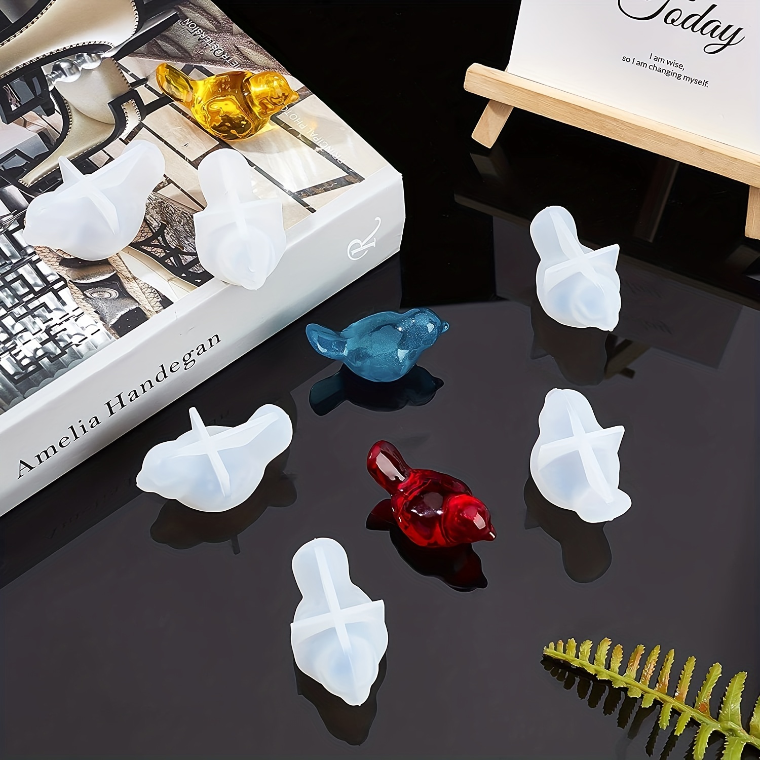 2-piece set of 3D bird silicon - Resin Craft Ideas ulasan dan harga