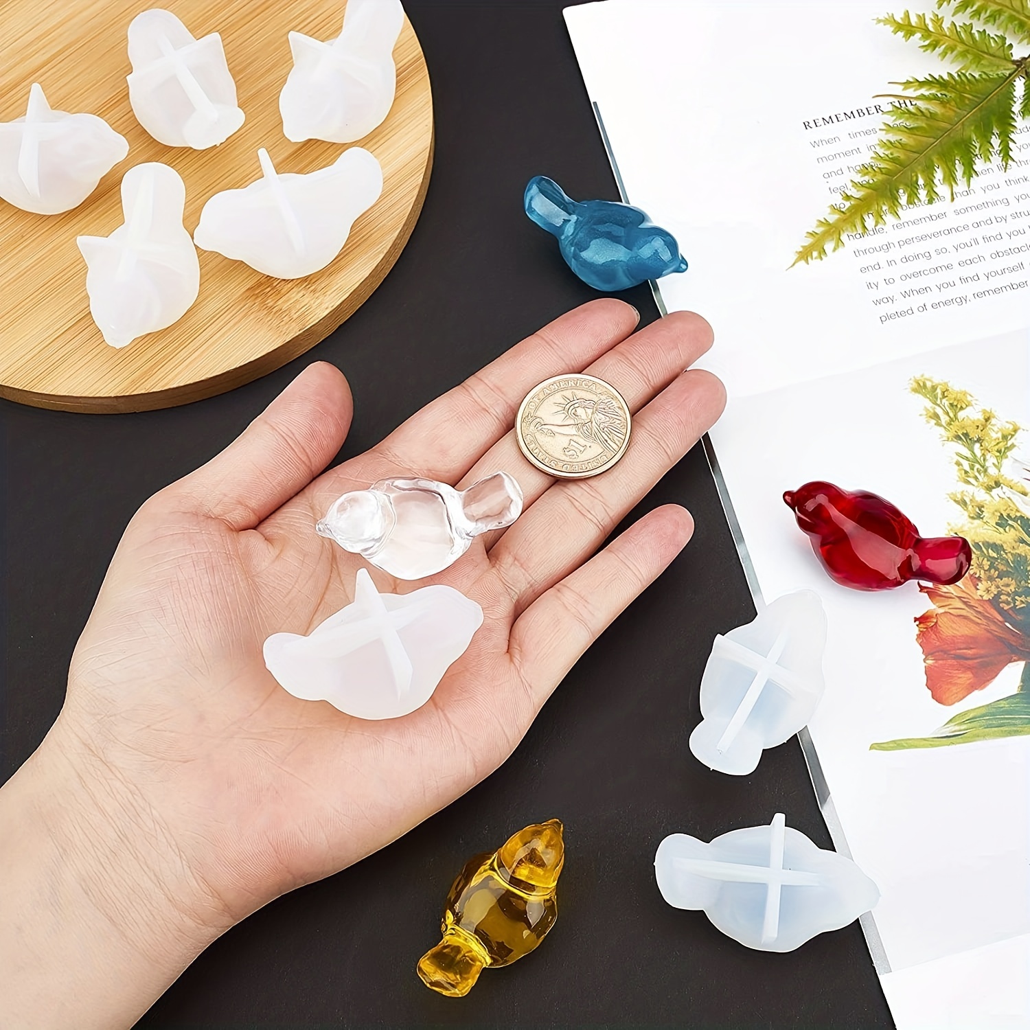 2-piece set of 3D bird silicon - Resin Craft Ideas ulasan dan harga