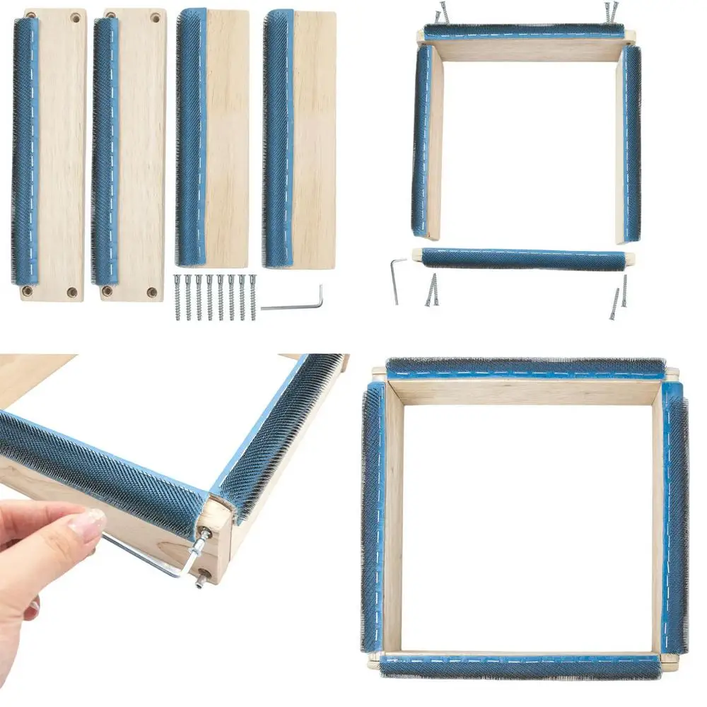 Punch Needle Frame Square Embr - Wood Ring Blank ulasan dan harga