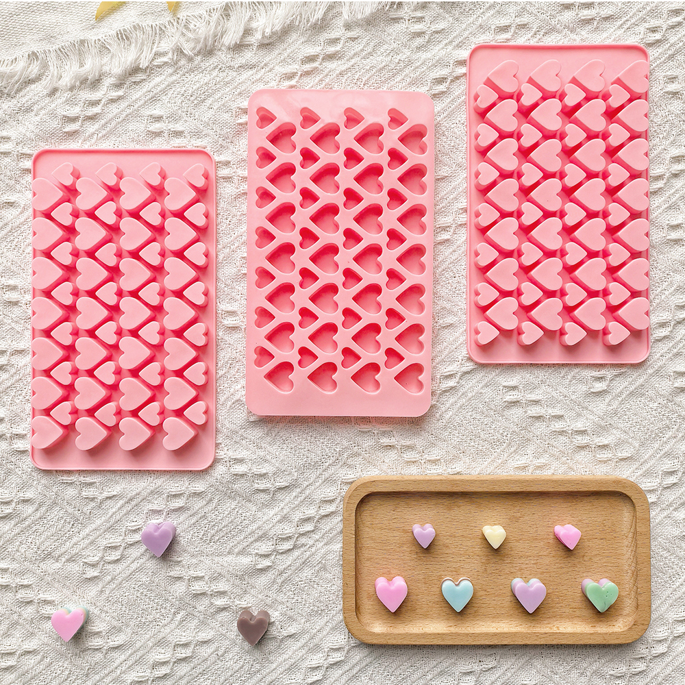 56 cavity size heart-shaped ch - Silicone Mold Tray ulasan dan harga