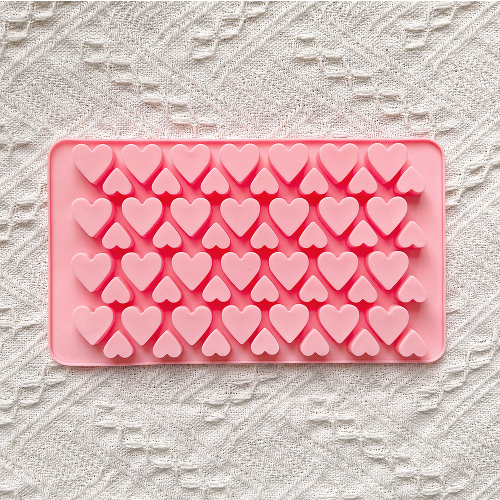 56 cavity size heart-shaped ch - Silicone Mold Tray ulasan dan harga