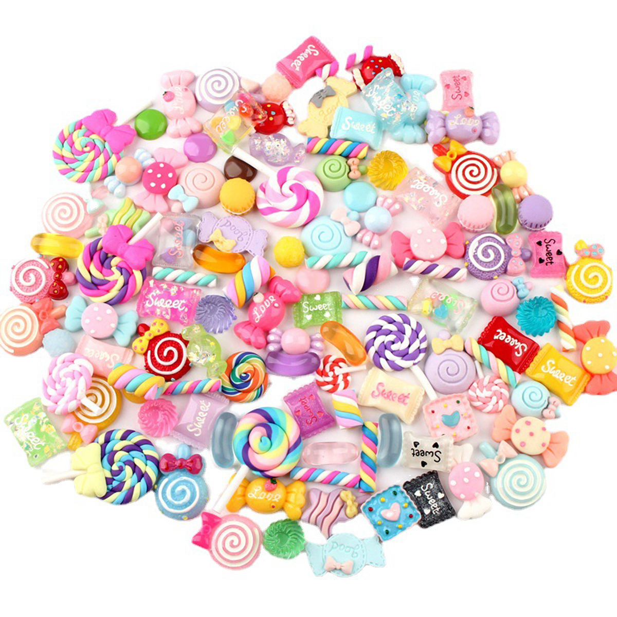 30pcs Random Candy Slime Charm - Resin Craft Projects ulasan dan harga